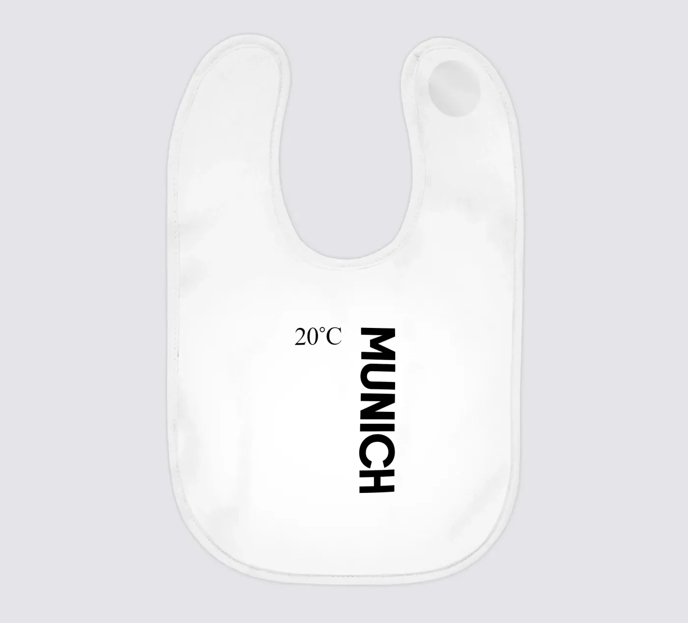 Munich baby bib by YV TYPOGRAPHY