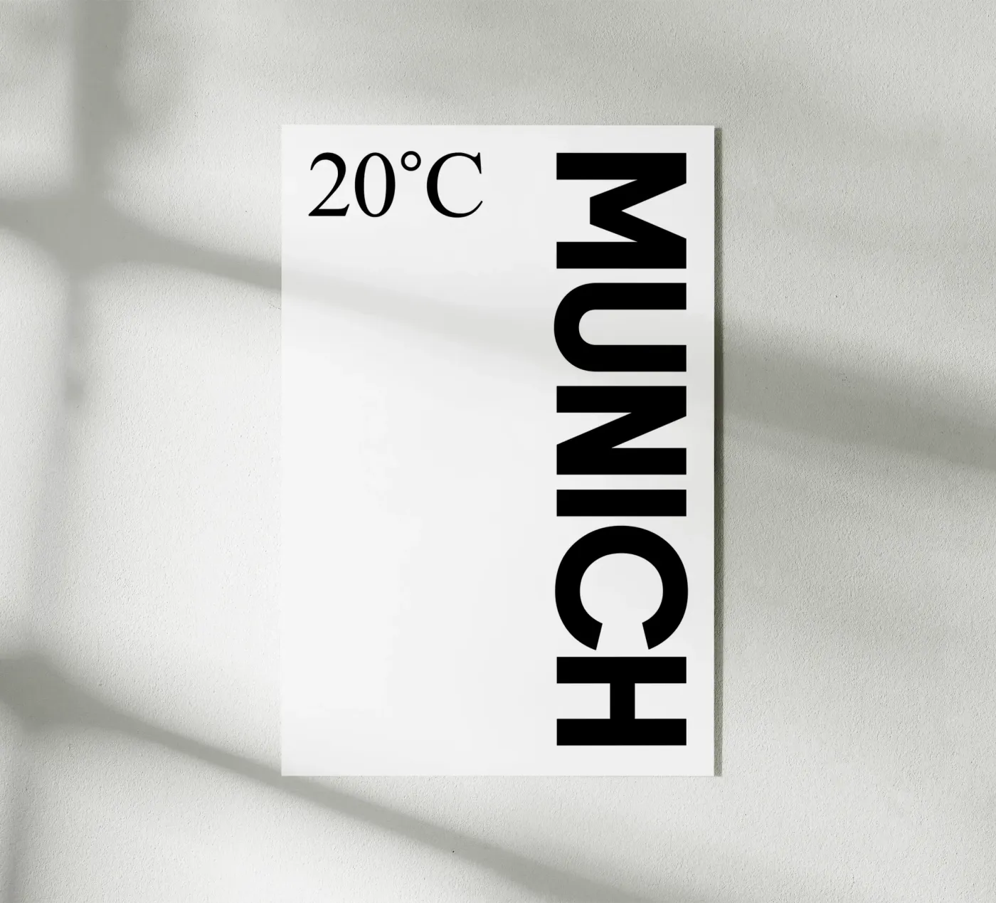 Munich Acryl-Glas von YV TYPOGRAPHY