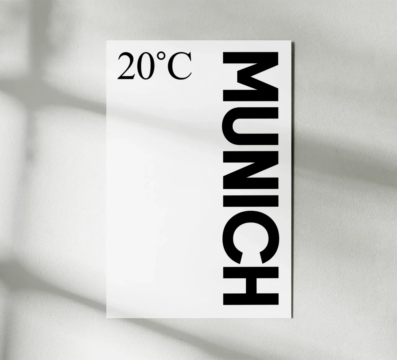 Munich alluminio dibond da YV TYPOGRAPHY