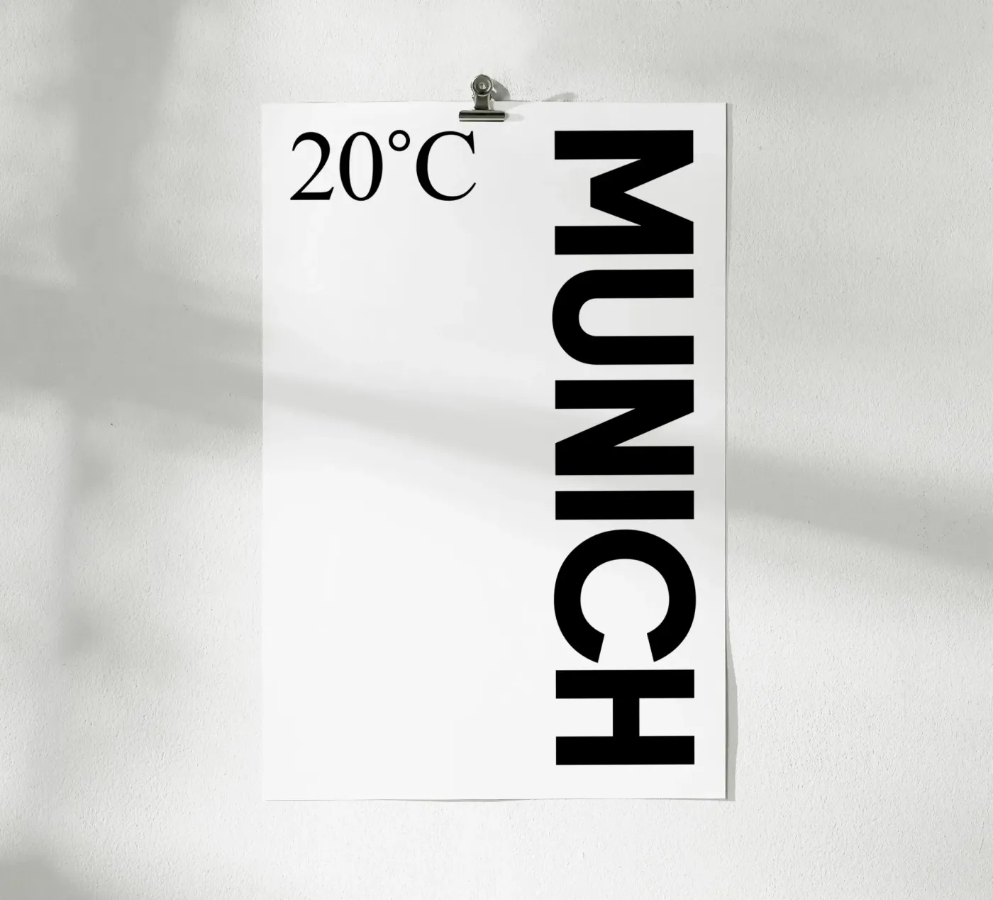 Munich poster by YV TYPOGRAPHY
