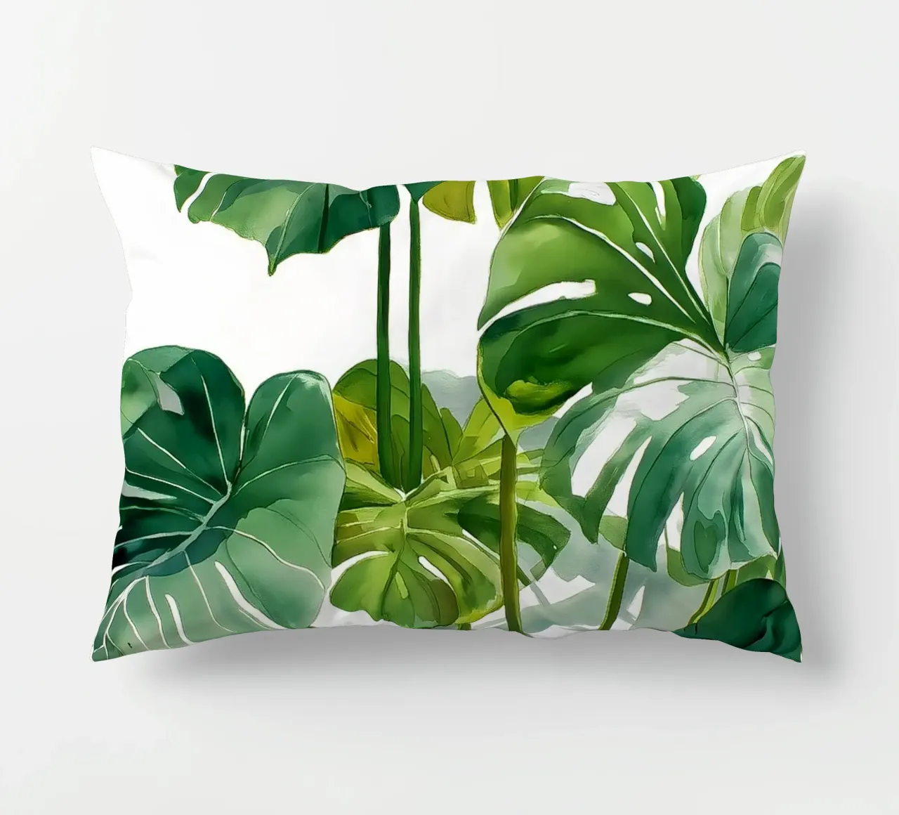Monstera ad acquerello cuscino da Studio Verde
