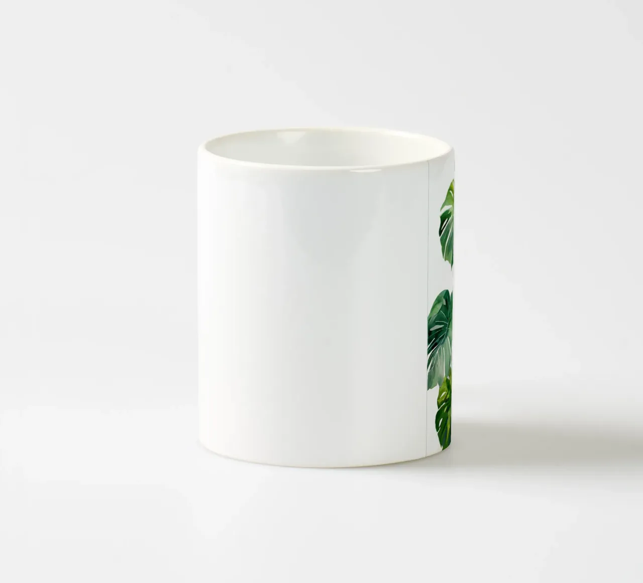 Monstera ad acquerello tazza in ceramica da Studio Verde