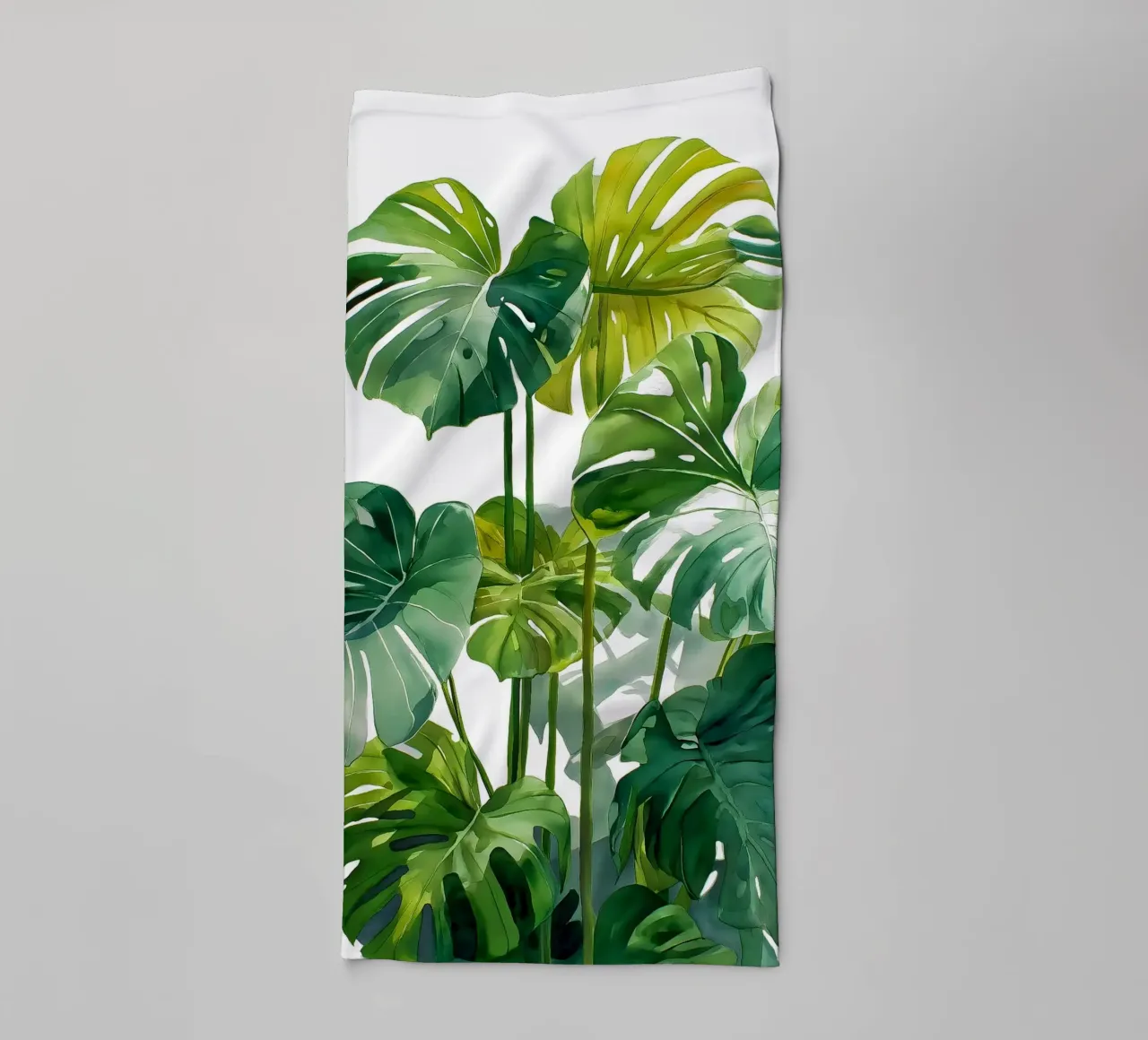 Monstera ad acquerello asciugamano da bagno da Studio Verde