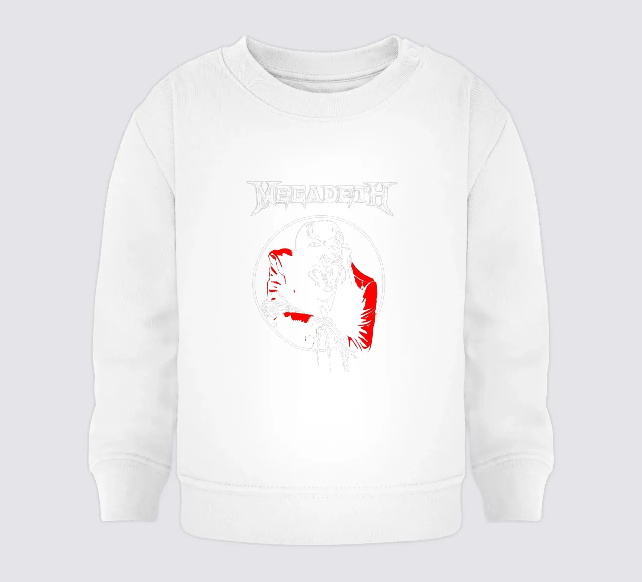 Megadeth Band Old baby sweatshirt by https://www.juniqe.com/uk/shop/Henndraws