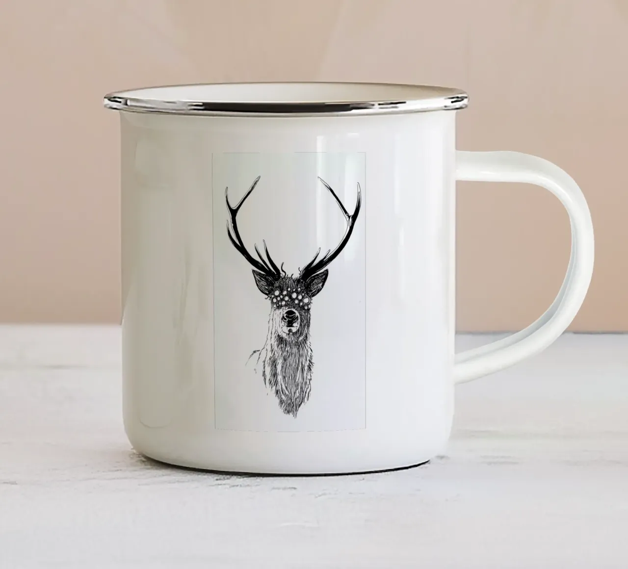 Pandemia 3 enamel mug by Noirt