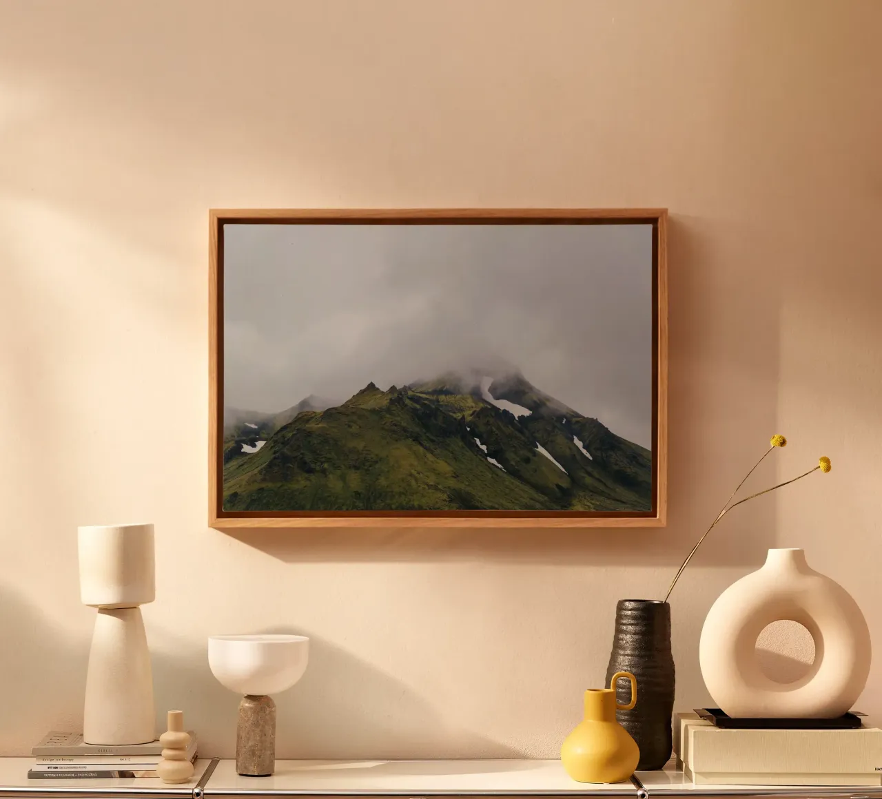 Cime sussurranti tela con Cornice a cassetta da PhotoVibe Decor