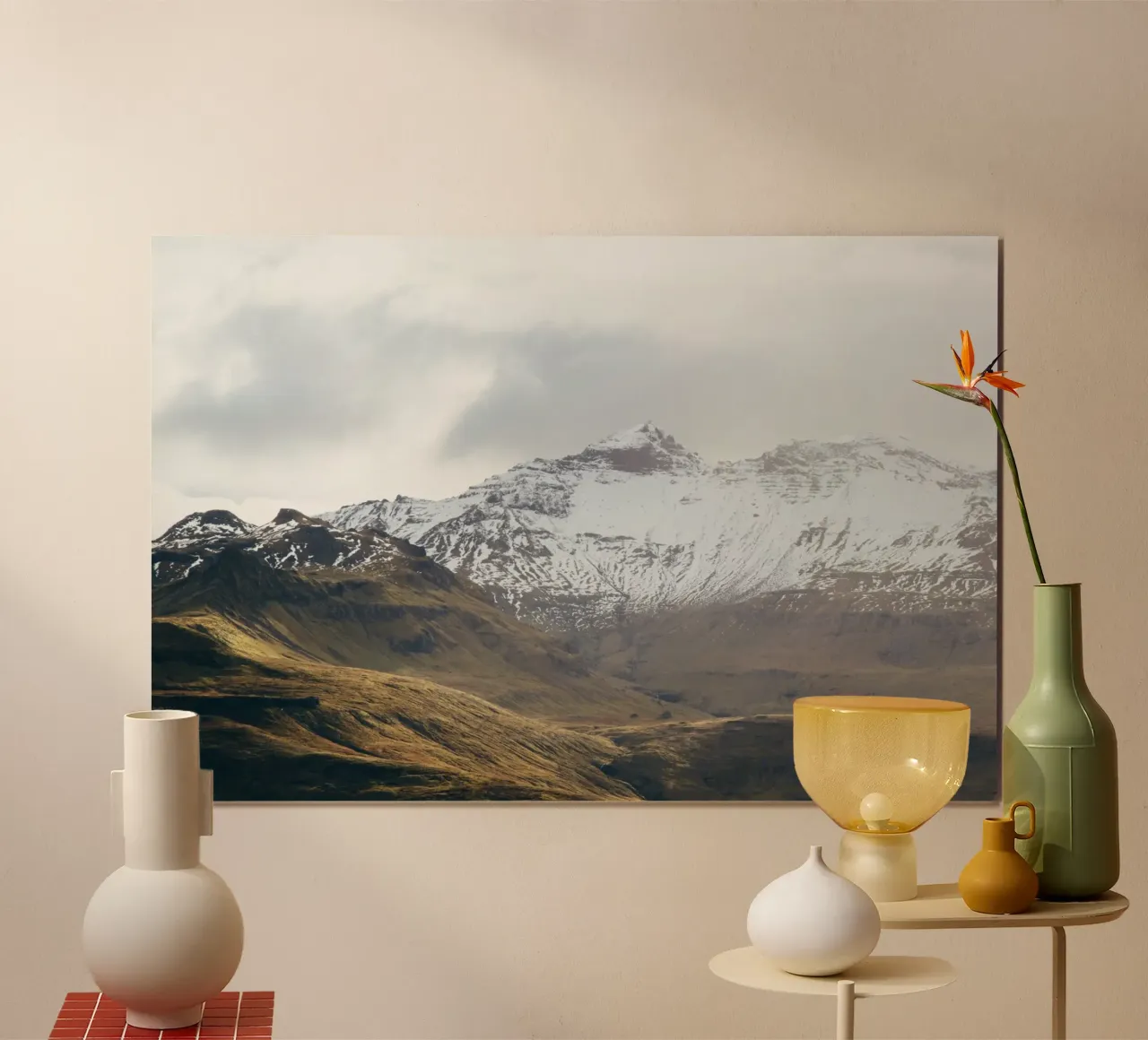Whispering Peaks, Islanda poster da PhotoVibe Decor