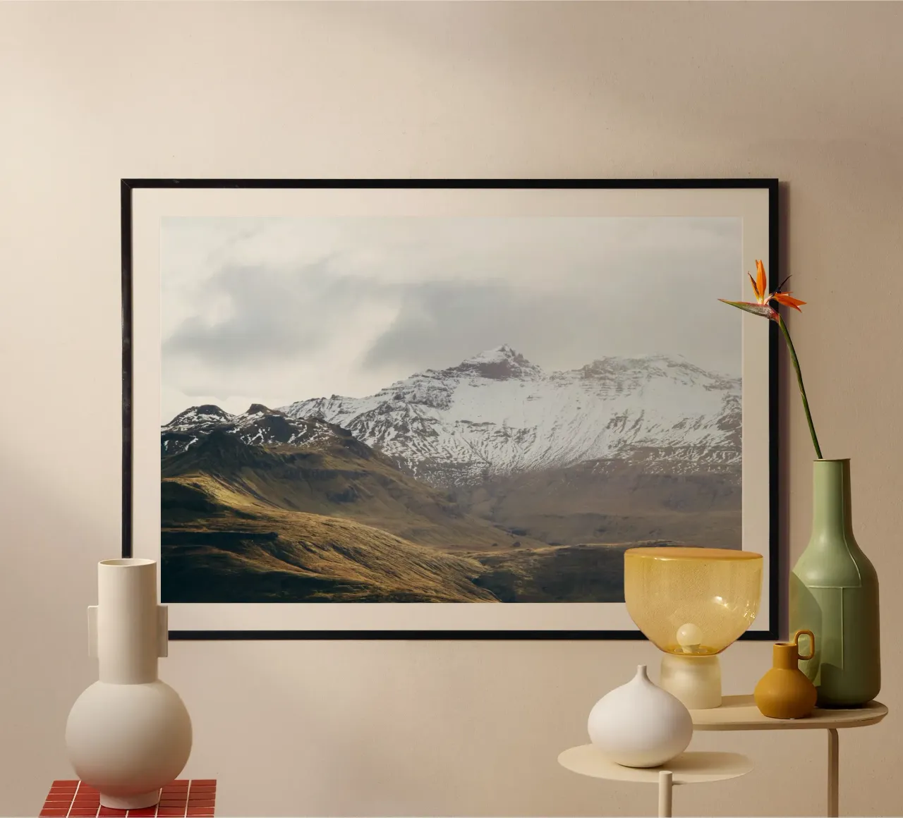 Whispering Peaks, Islanda poster da PhotoVibe Decor