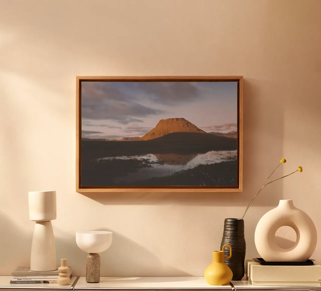 Cime sussurranti tela con Cornice a cassetta da PhotoVibe Decor