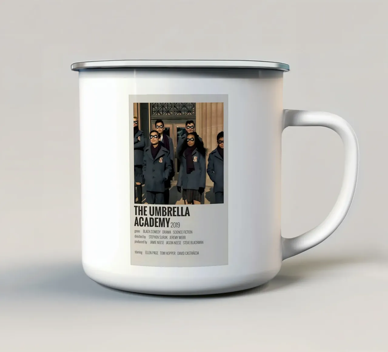THE UMBRELLA ACADEMY 2019 tazza in smalto da MVFminimalist