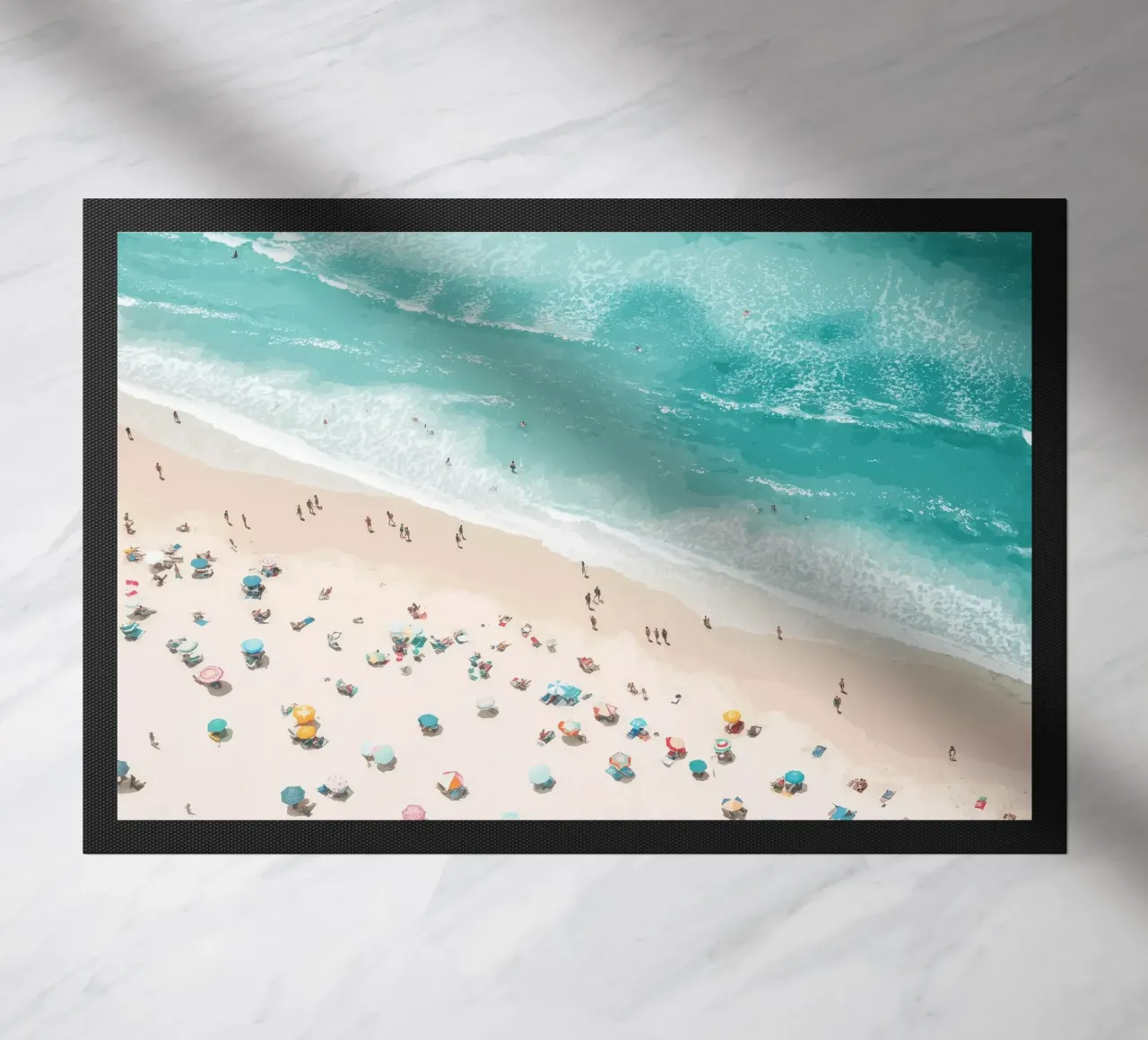 Pastel Beach Day deurmat van Nadjaa