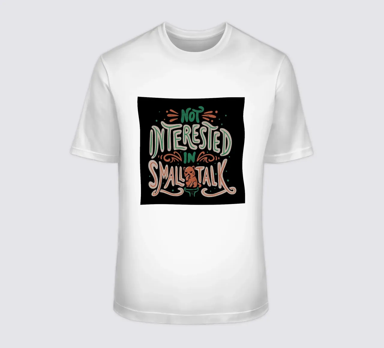 Not Interested In Small Talk t-shirt da Tobe Fonseca