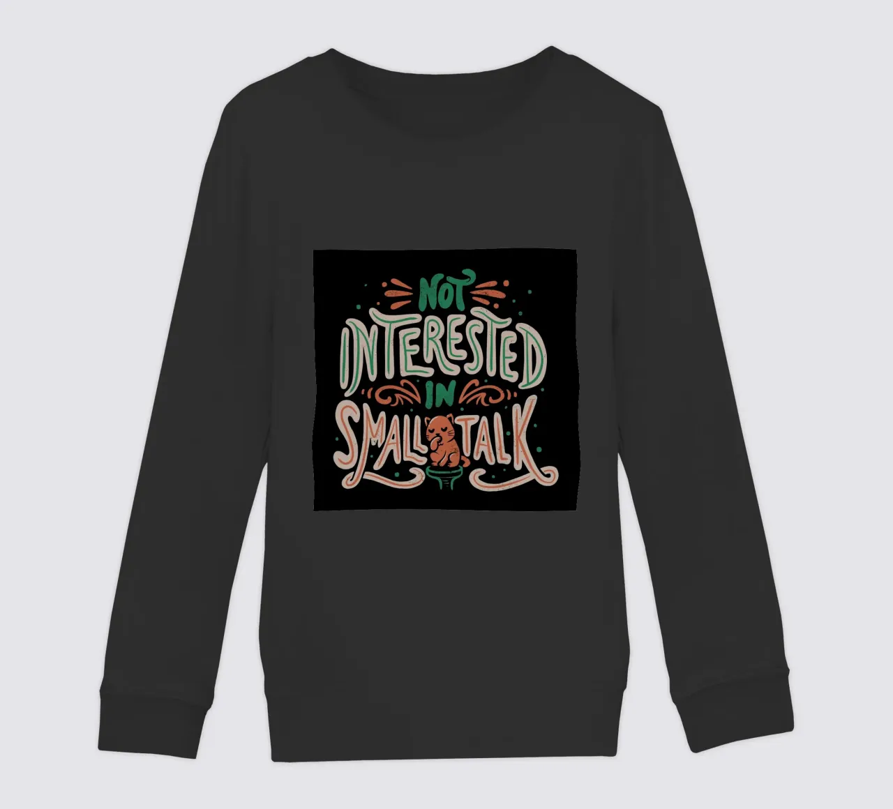 Not Interested In Small Talk felpa bambino da Tobe Fonseca