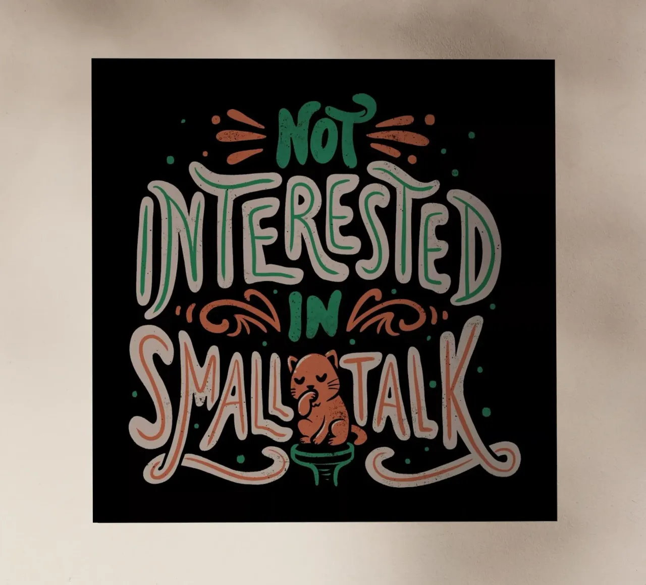 Not Interested In Small Talk pellicola backlit da Tobe Fonseca