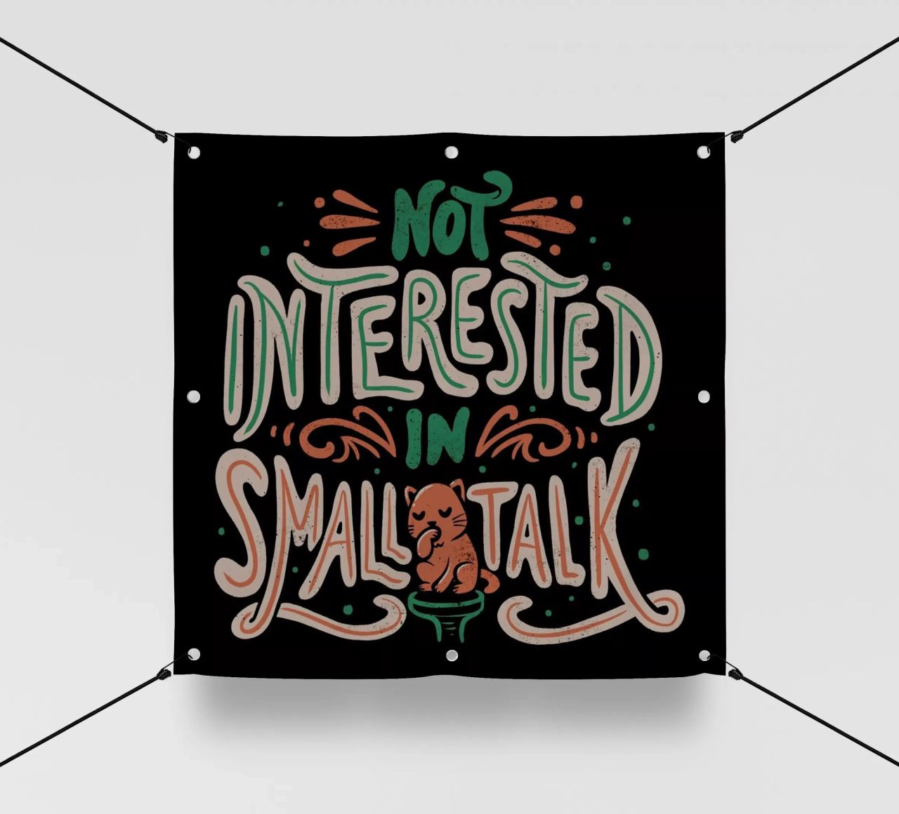 Not Interested In Small Talk telo in pvc da Tobe Fonseca