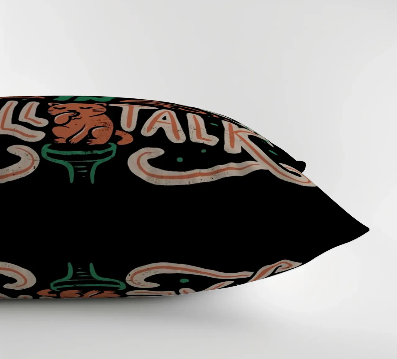 Not Interested In Small Talk cuscino da Tobe Fonseca