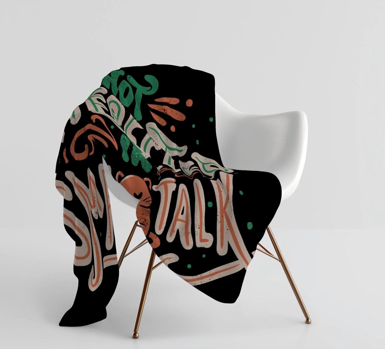 Not Interested In Small Talk coperta in pile da Tobe Fonseca