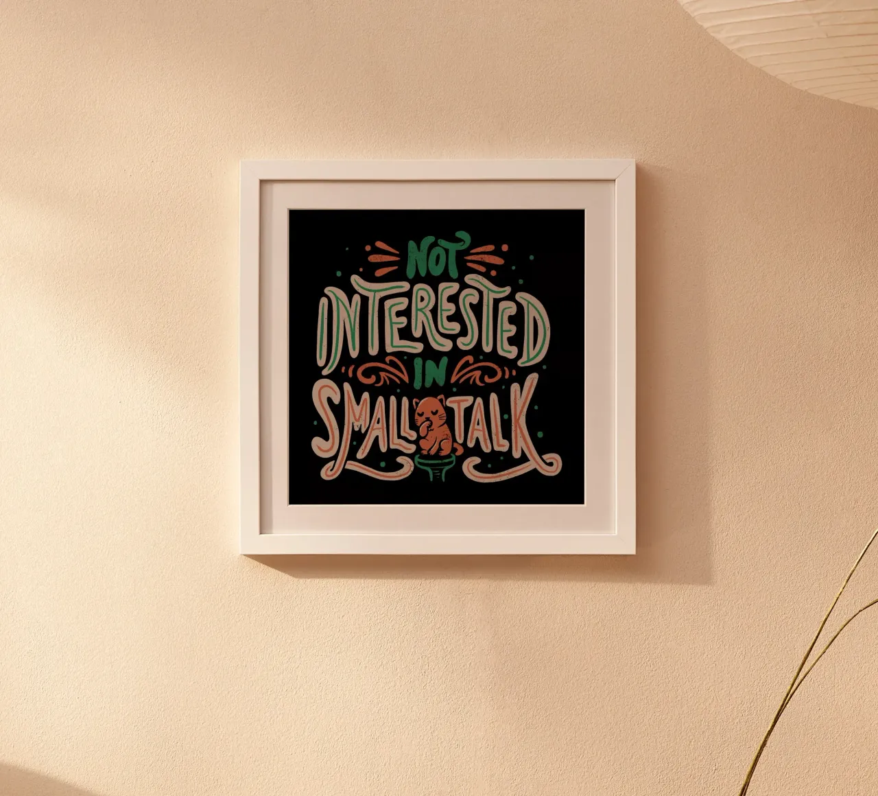 Not Interested In Small Talk carta hahnemühle da Tobe Fonseca