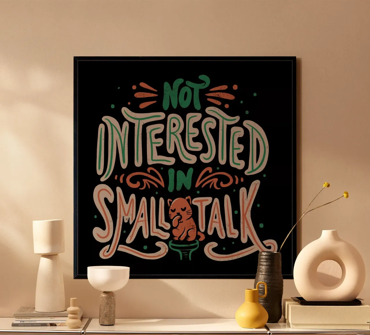 Not Interested In Small Talk carta hahnemühle da Tobe Fonseca