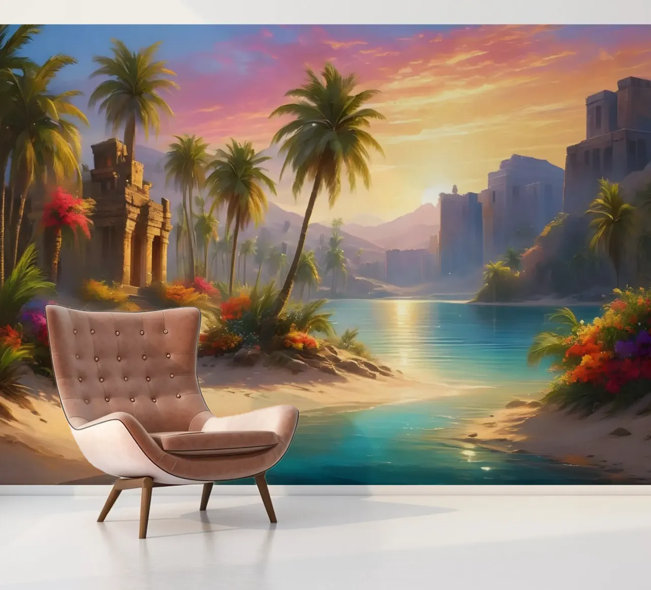 Oasis fotobehang van Wild Beauty