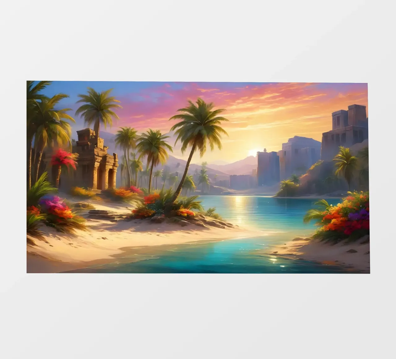 Oasis fotobehang van Wild Beauty