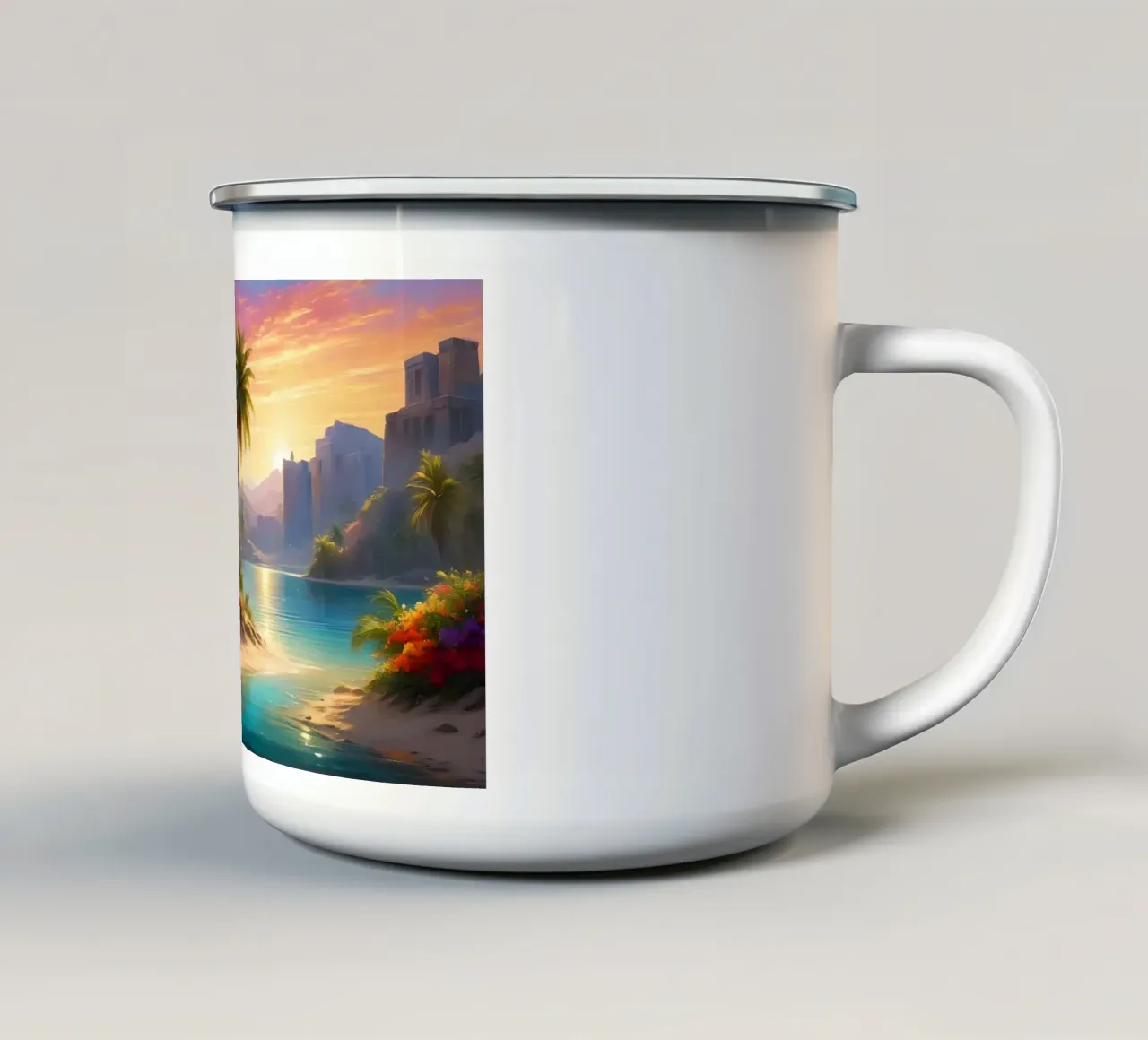 Oasi tazza in smalto da Wild Beauty