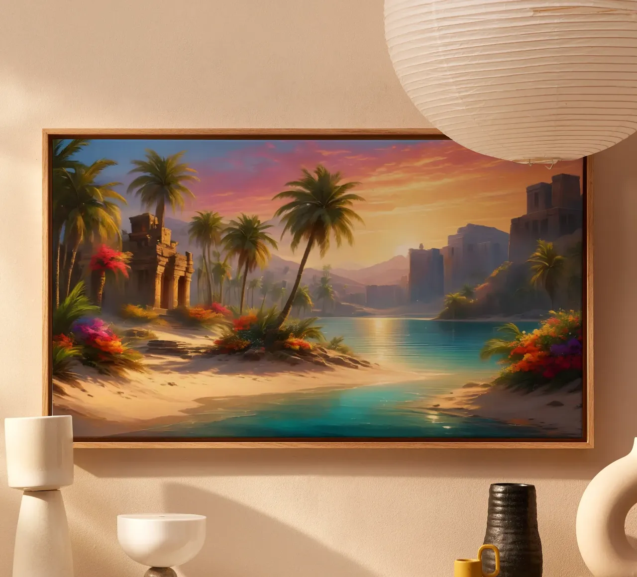 Oasis canvas by Wild Beauty