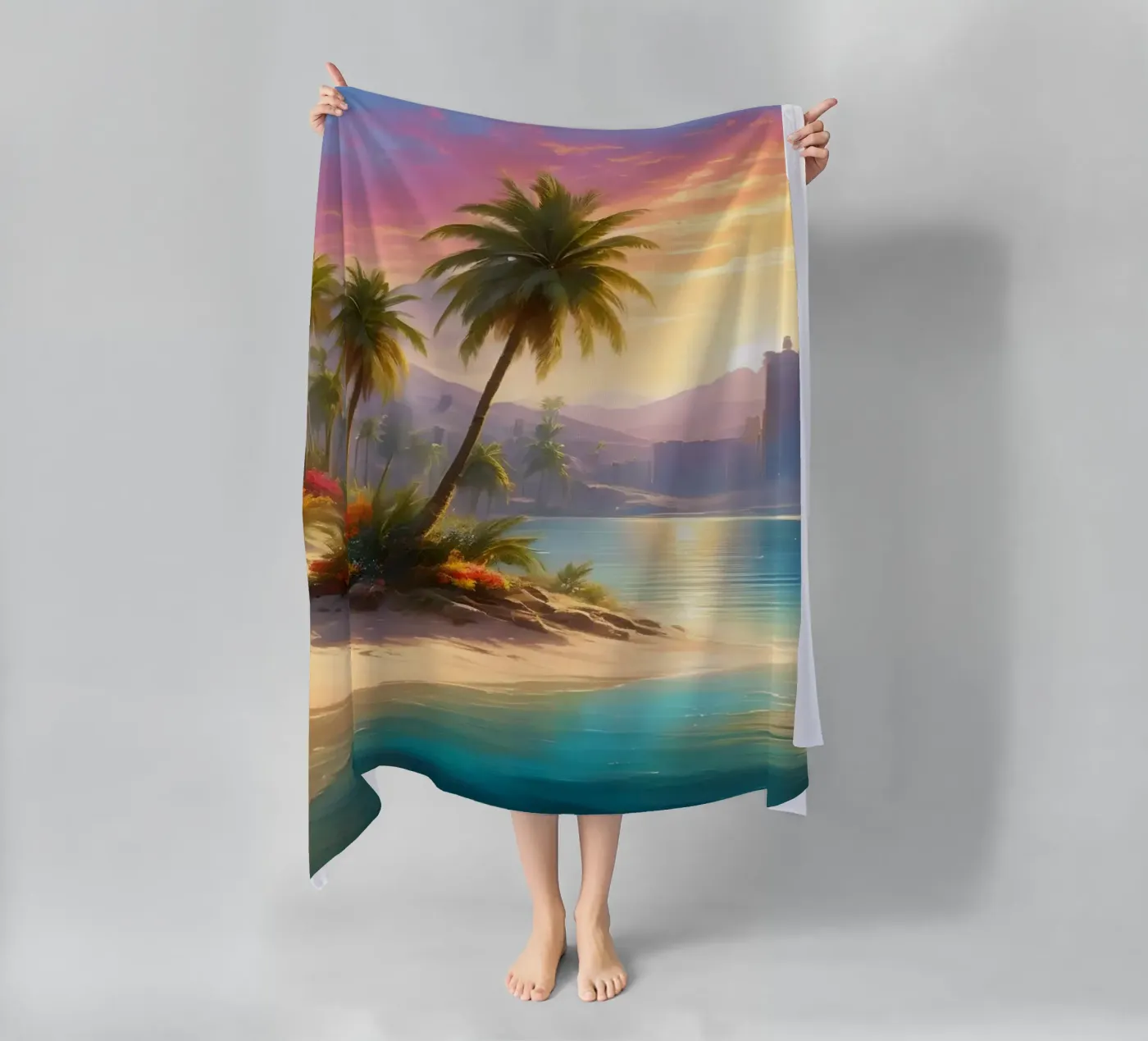 Oasis strandhanddoek van Wild Beauty