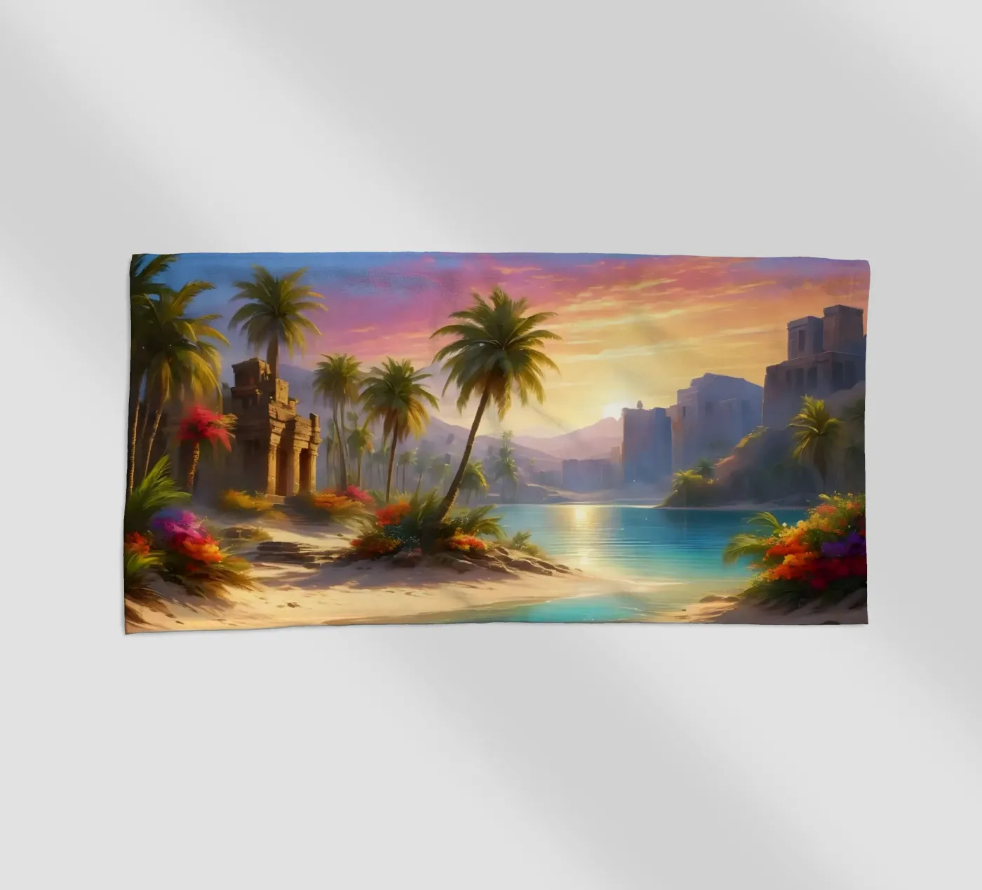 Oasis strandhanddoek van Wild Beauty