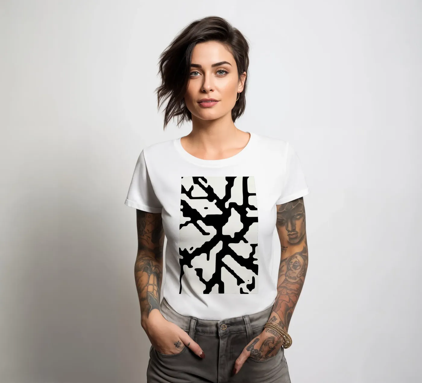 Qt Code dames t-shirt getailleerd van Jack Webster