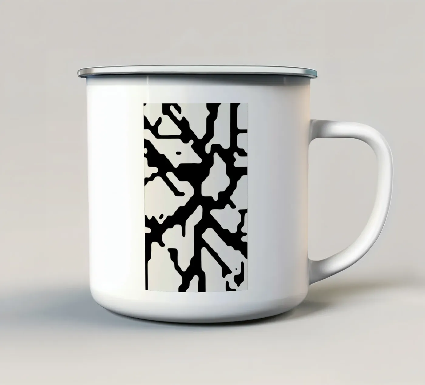 Qt Code enamel mug by Jack Webster