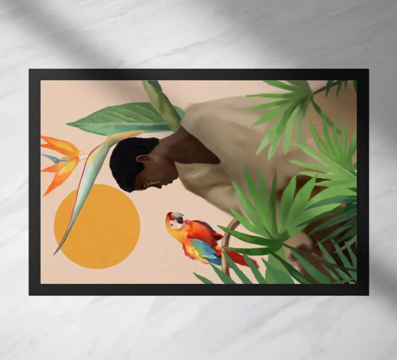 Sereen deurmat van Verse