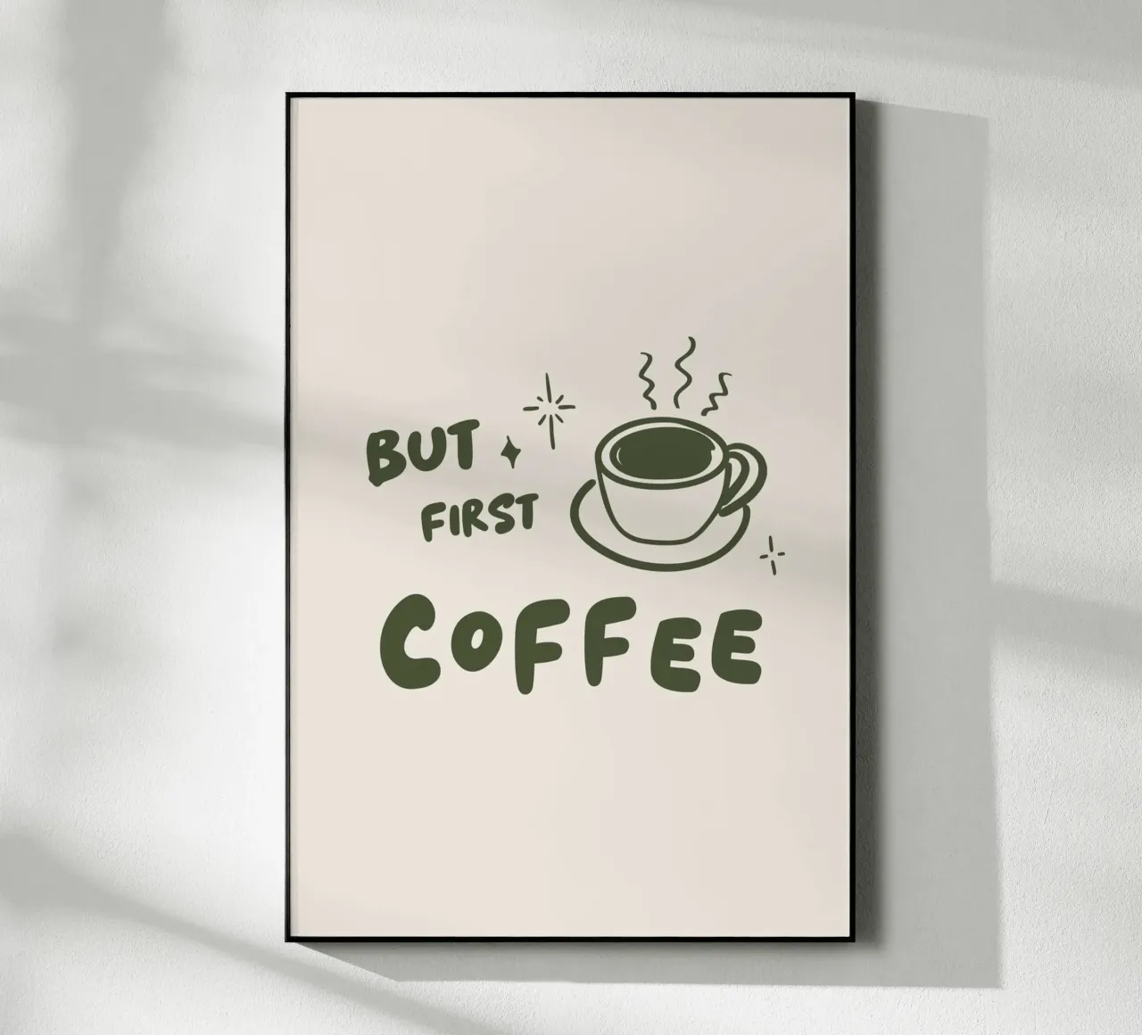 But first Coffee plexiglass da Palmartprints