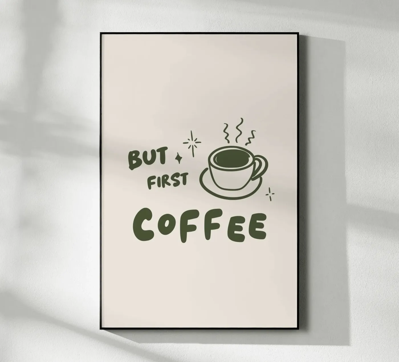 But first Coffee Acryl-Glas von Trend Collection by Palmartprints