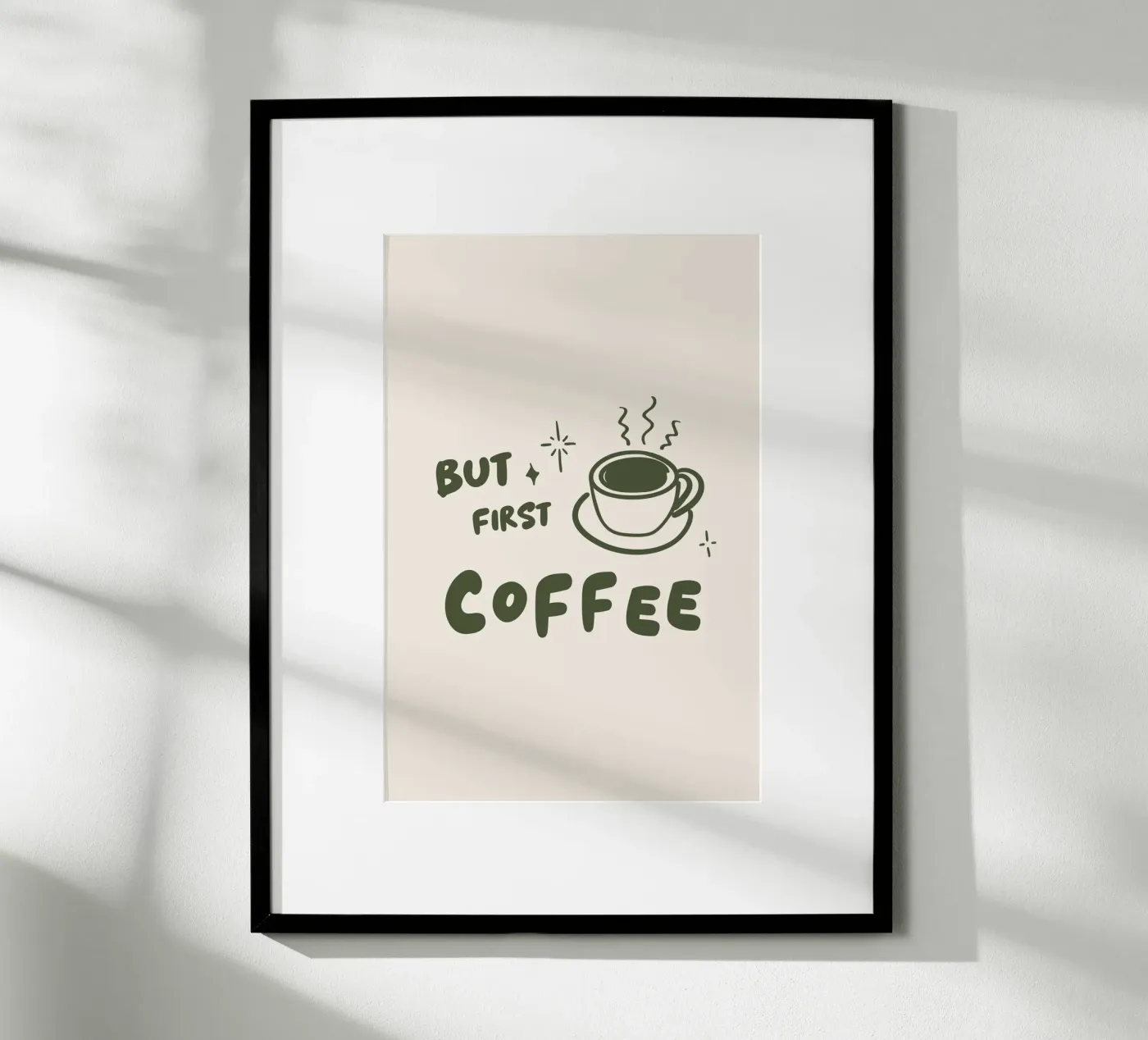 But first Coffee poster da Trend Collection by Palmartprints