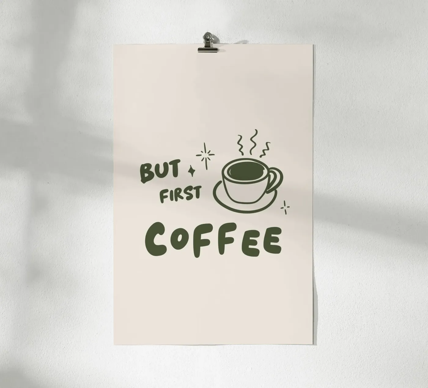 But first Coffee poster da Trend Collection by Palmartprints