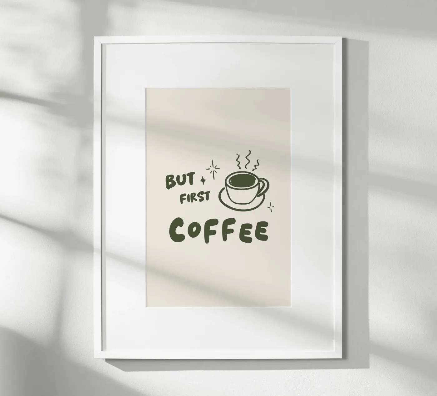 But first Coffee poster da Trend Collection by Palmartprints