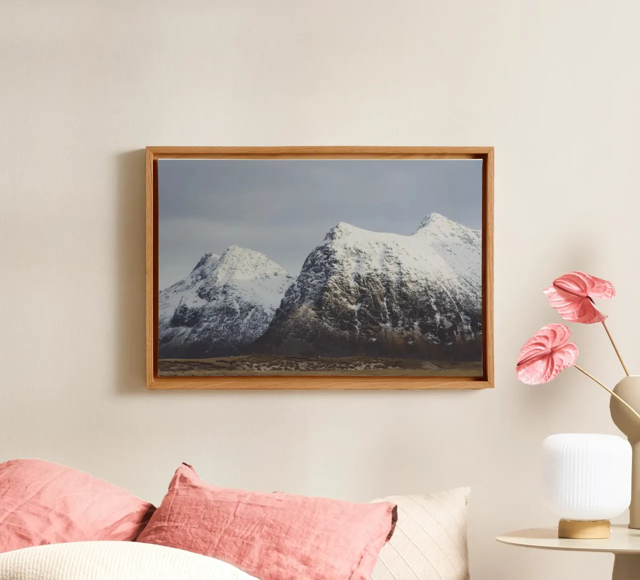 Cime sussurranti tela con Cornice a cassetta da PhotoVibe Decor