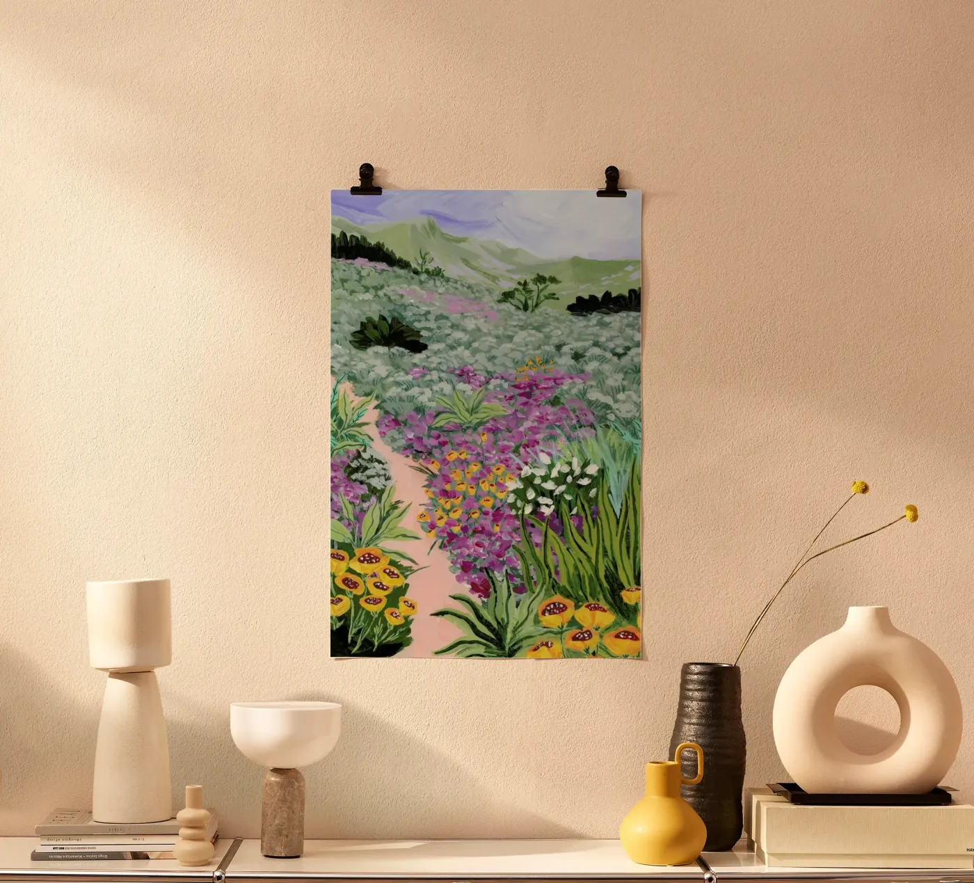 Pacific Path 1 poster by Sarah Gesek