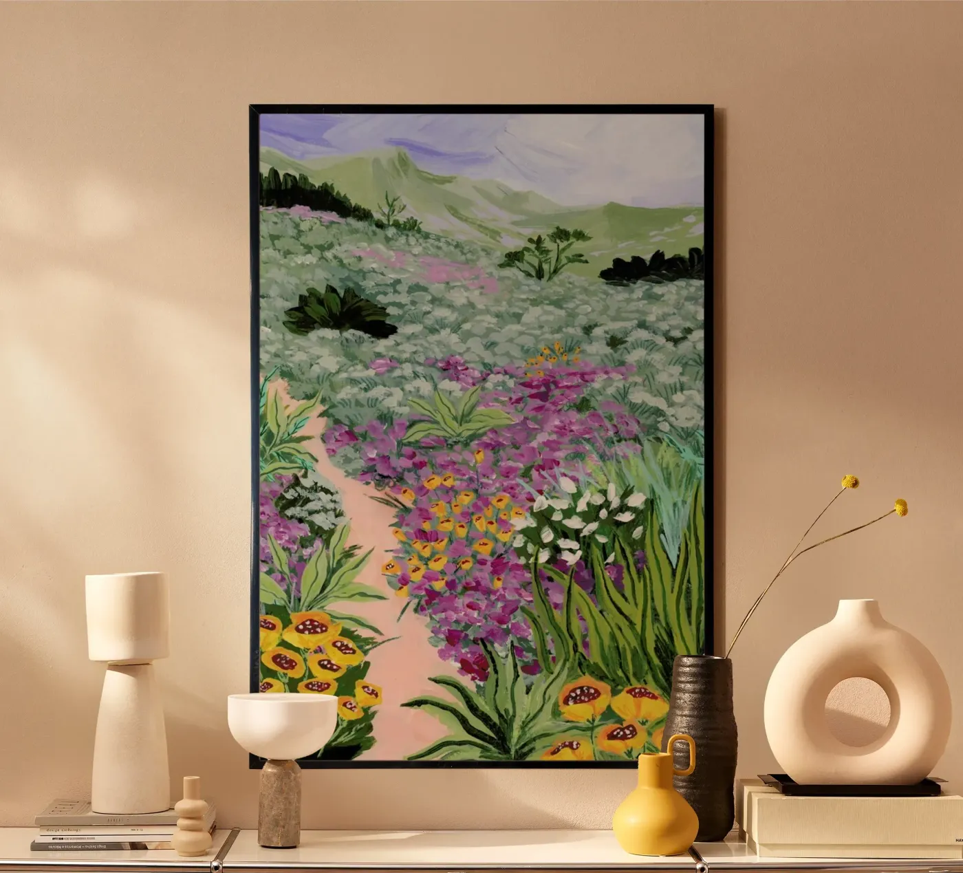 Pacific Path 1 poster by Sarah Gesek