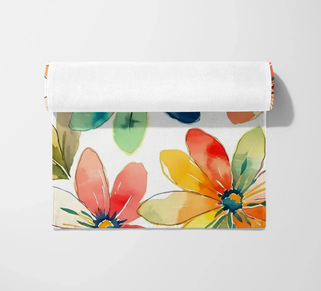 Imprimé floral serviette de plage de planetaB