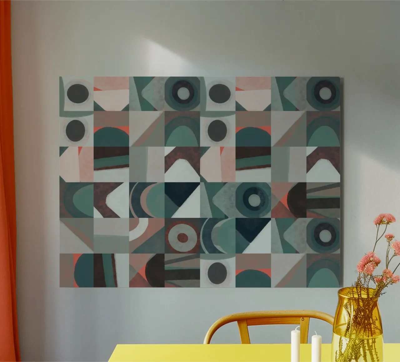 Tiled geometric design 02 forex plate by Little Dean