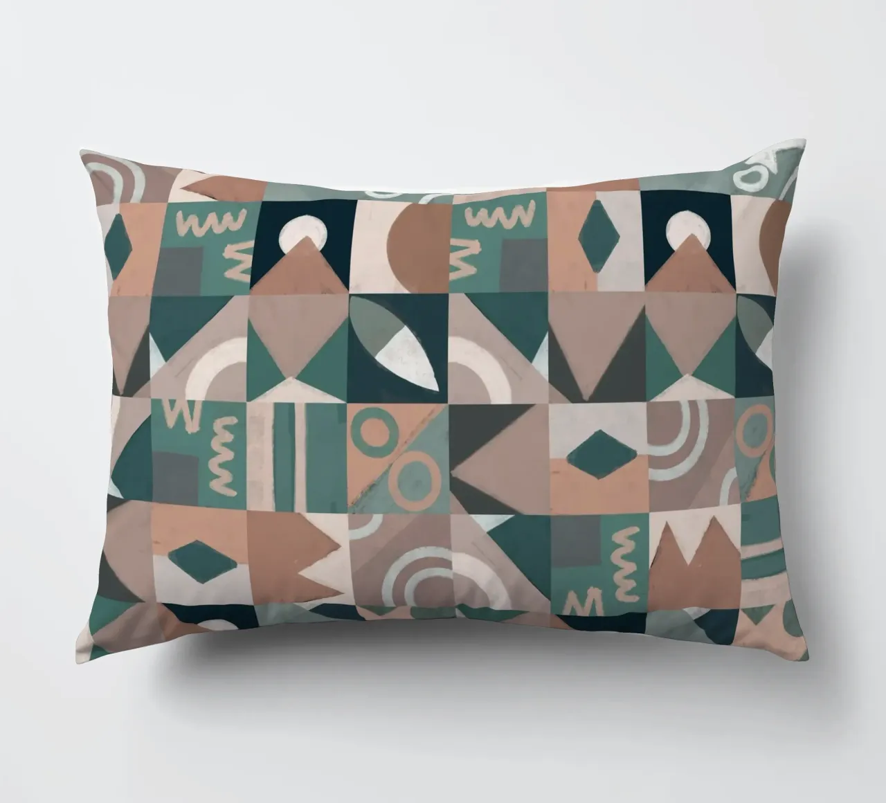 Design geometrico a piastrelle cuscino da Little Dean