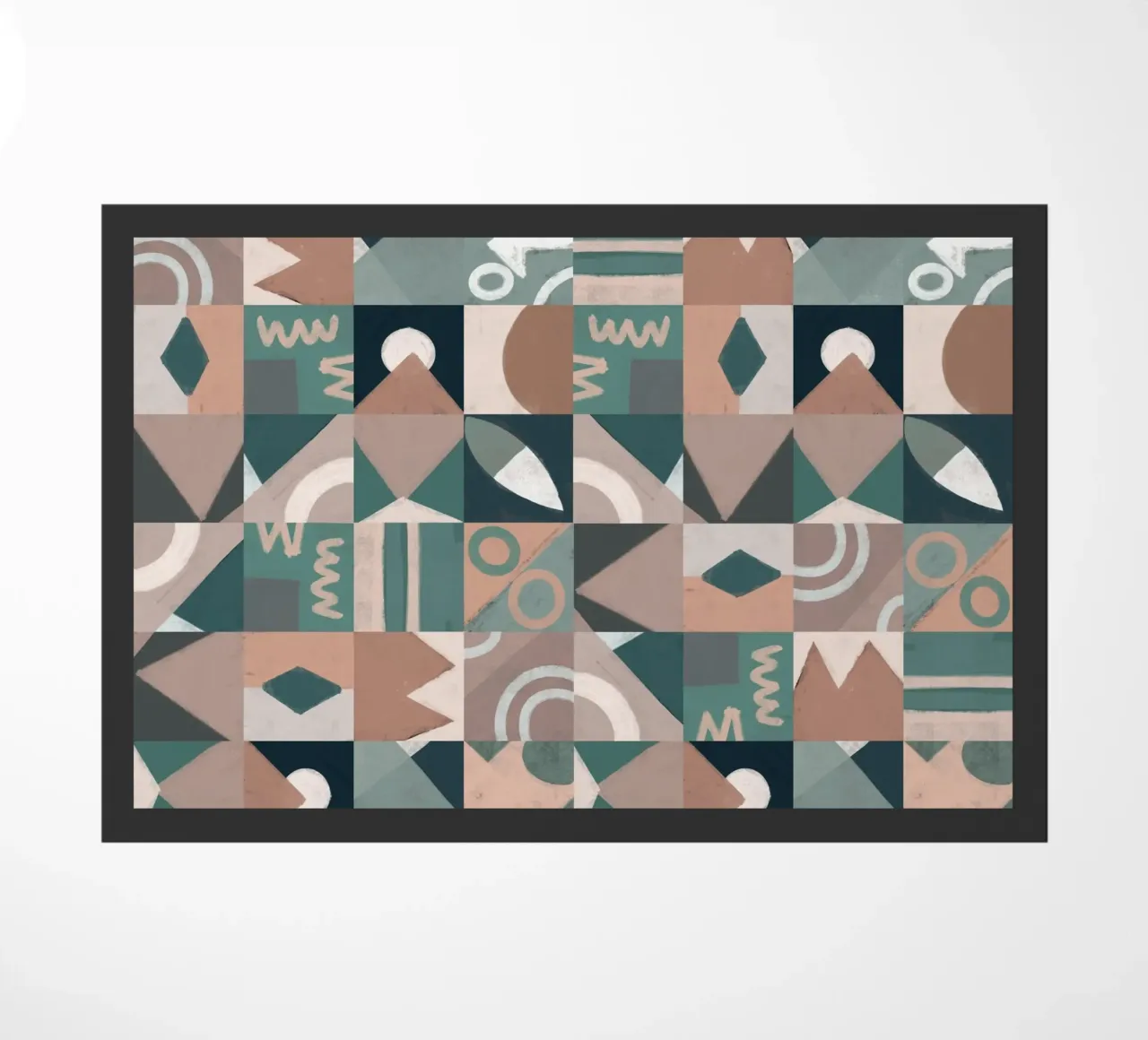 Design geometrico a piastrelle zerbino da Little Dean