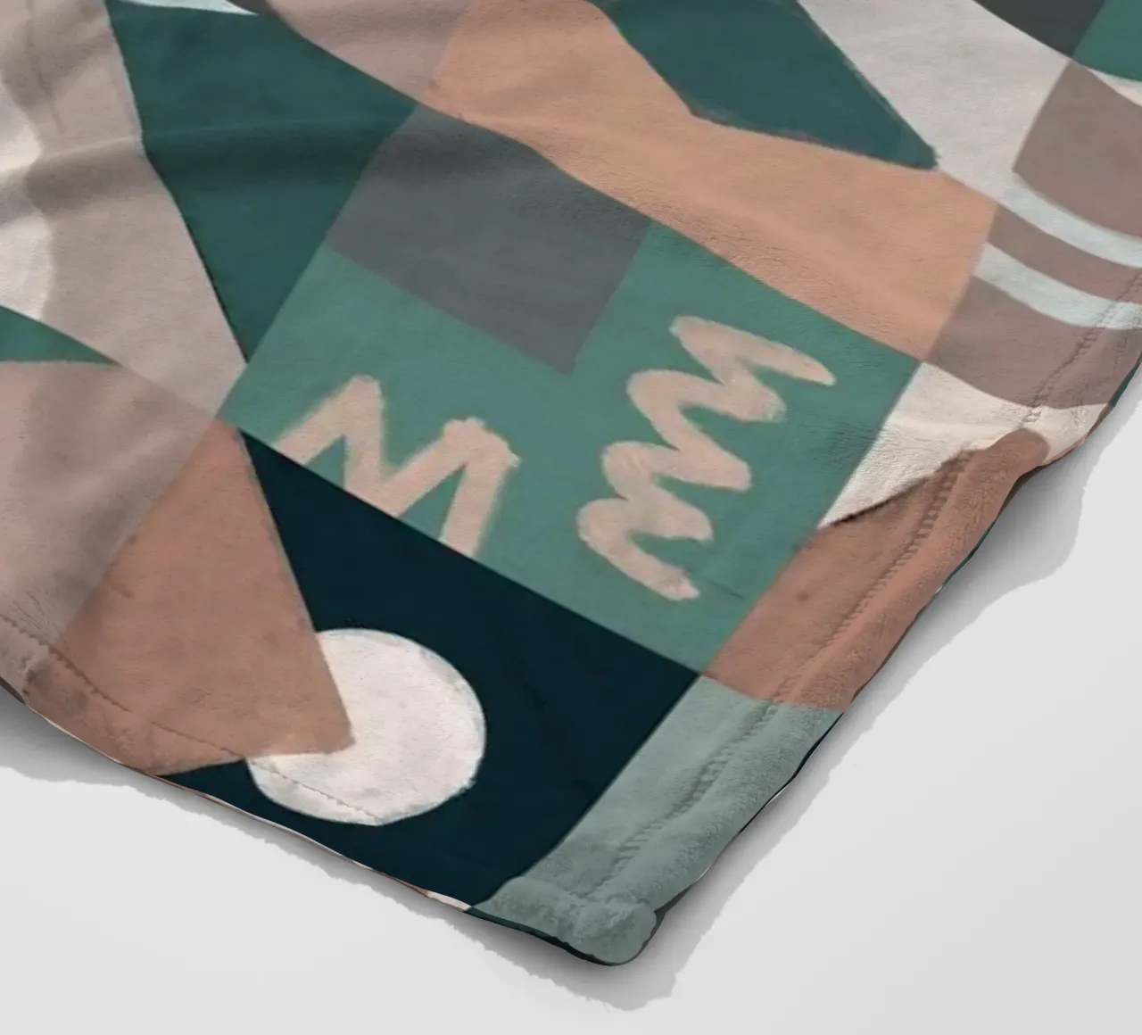 Design geometrico a piastrelle coperta in pile da Little Dean