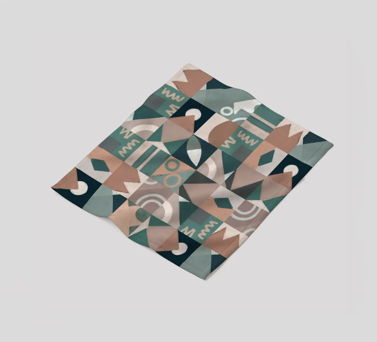 Design geometrico a piastrelle coperta in pile da Little Dean
