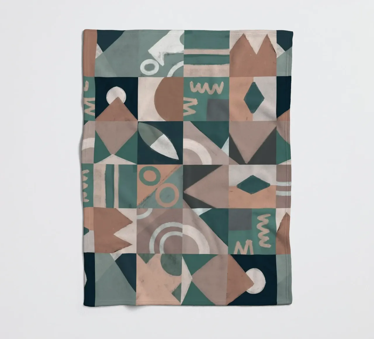 Design geometrico a piastrelle coperta in pile da Little Dean