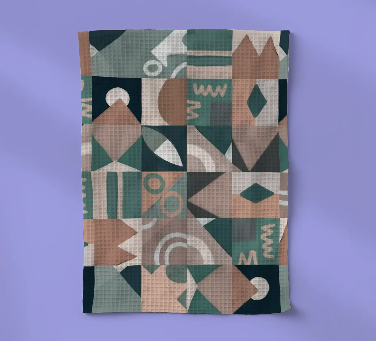 Design geometrico a piastrelle canovaccio da cucina da Little Dean