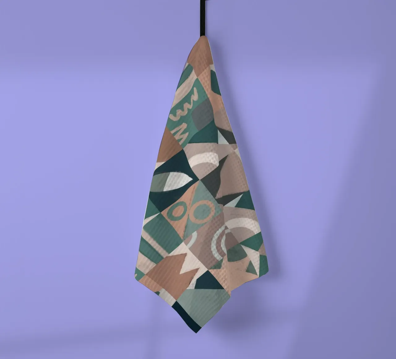 Design geometrico a piastrelle canovaccio da cucina da Little Dean