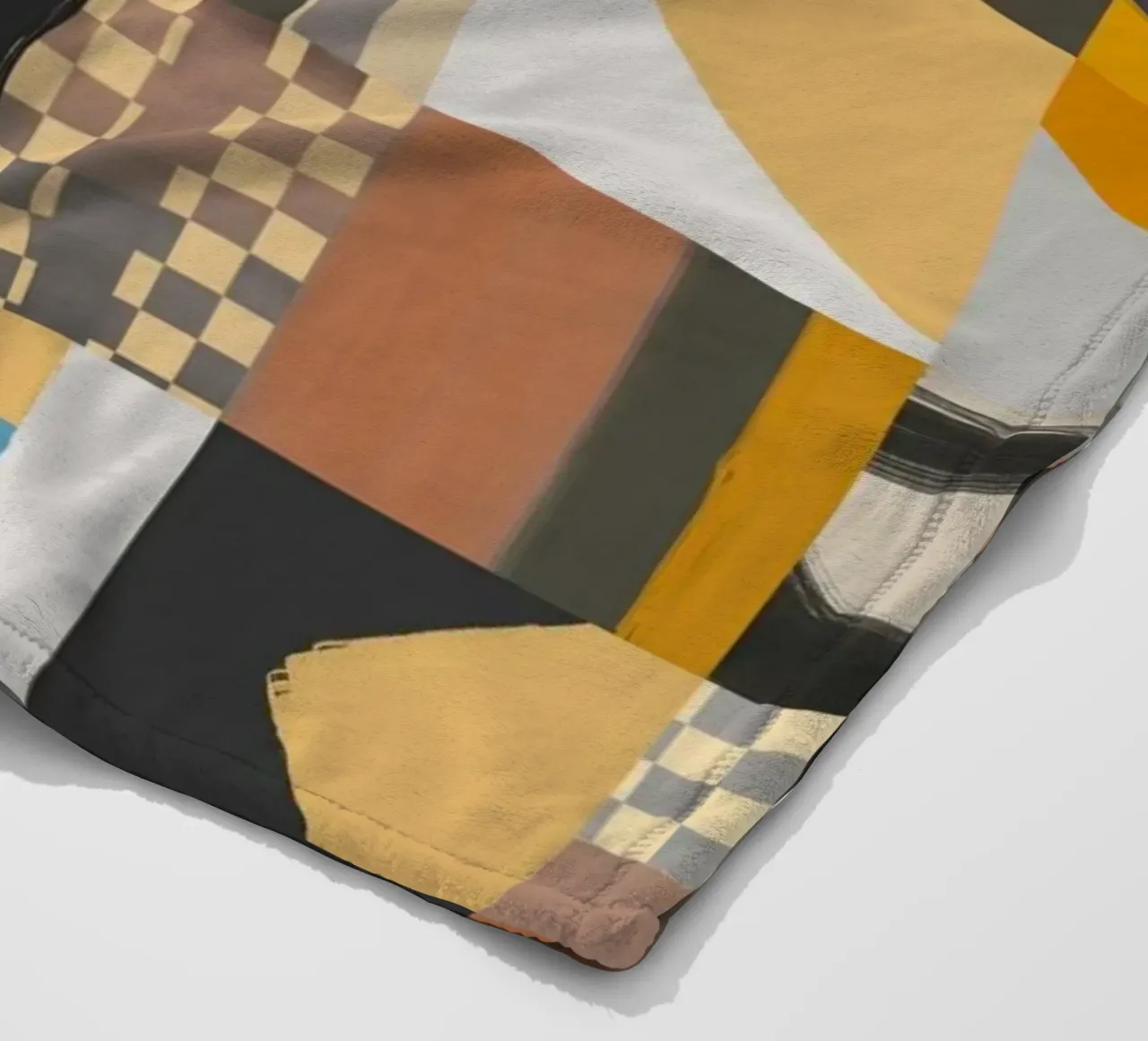 Disegno geometrico a piastrelle 03 coperta in pile da Little Dean